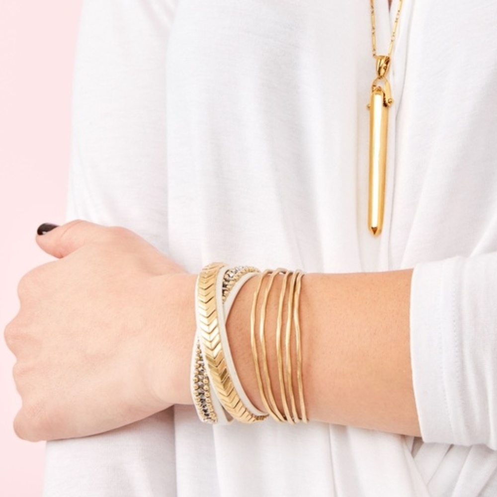 :: S&D Gilded Path Double Wrap Bracelet - Picture 7 of 10